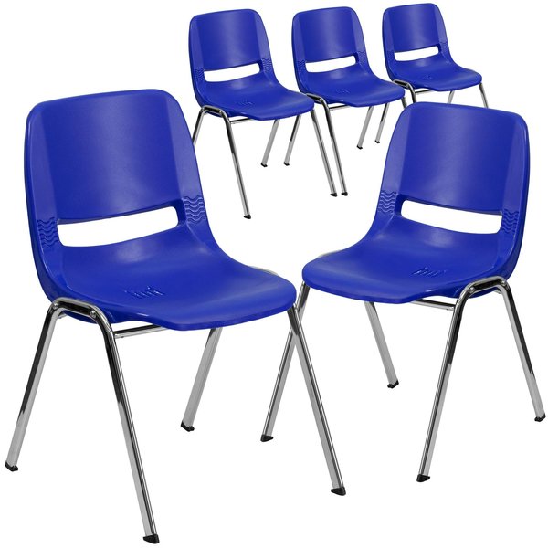 Navy Plastic Stack Chair