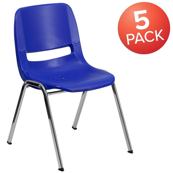 Navy Plastic Stack Chair