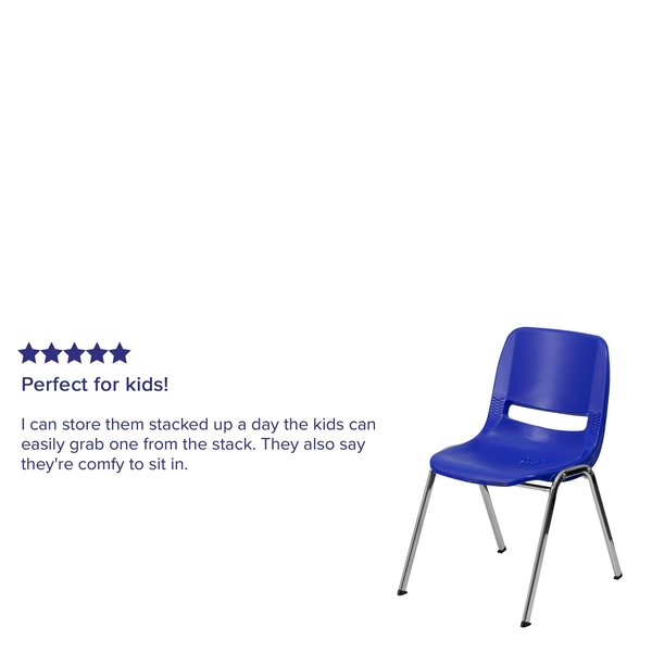 Navy Plastic Stack Chair