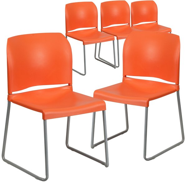 Org Plastic Sled Stack Chair