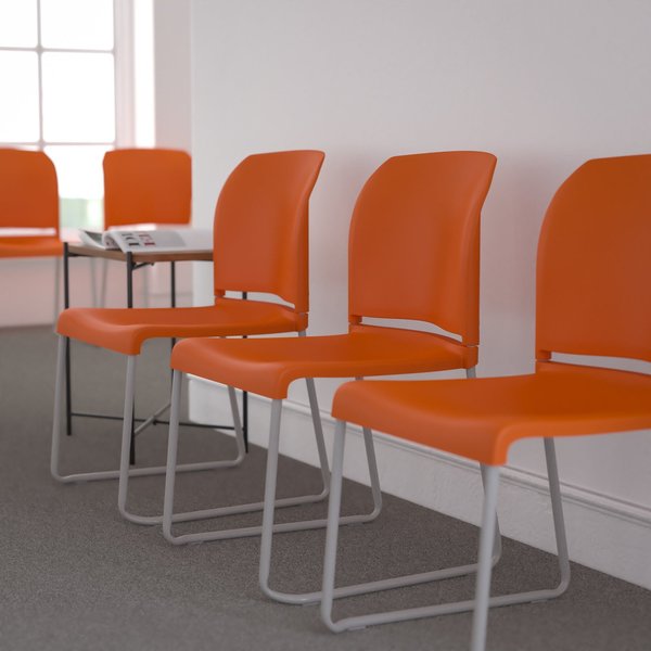 Org Plastic Sled Stack Chair