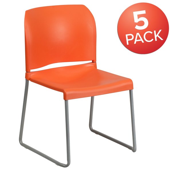 Org Plastic Sled Stack Chair