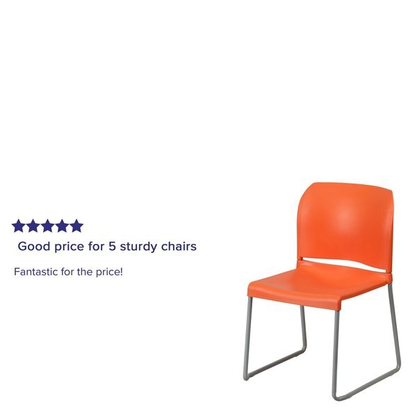 Org Plastic Sled Stack Chair