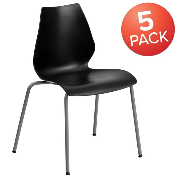 Black Plastic Stack Chair