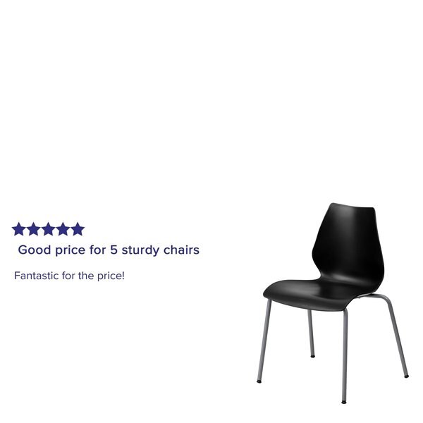 Black Plastic Stack Chair