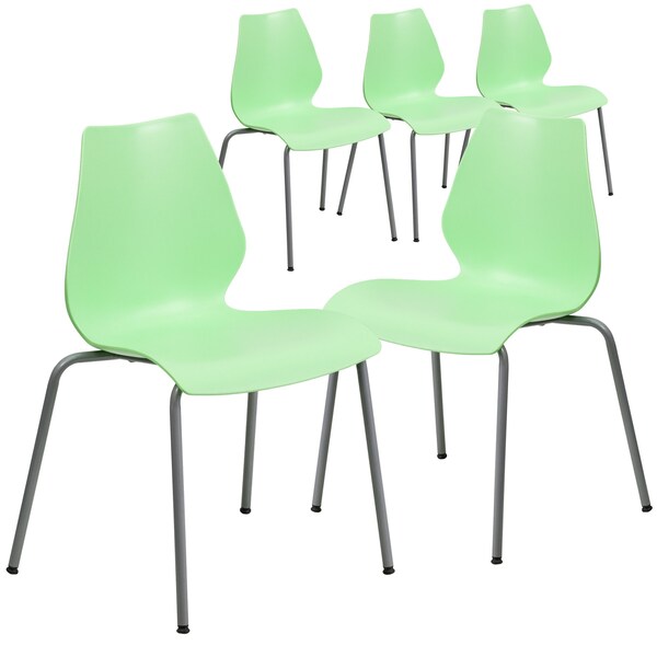 Green Plastic Stack Chair
