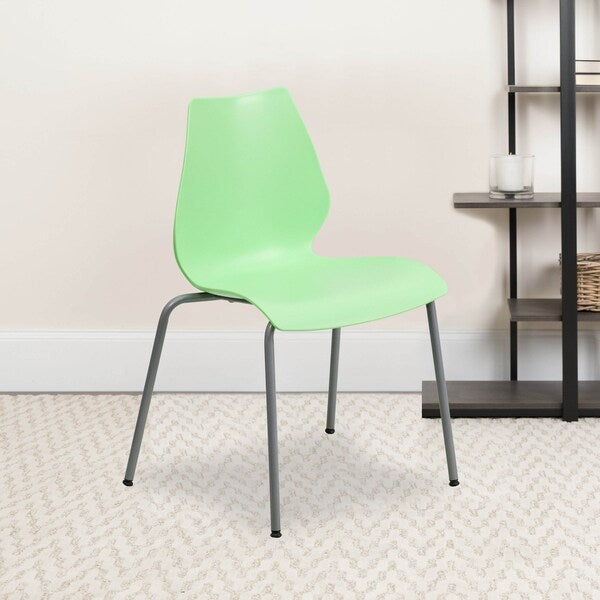 Green Plastic Stack Chair
