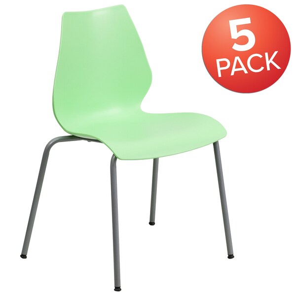 Green Plastic Stack Chair