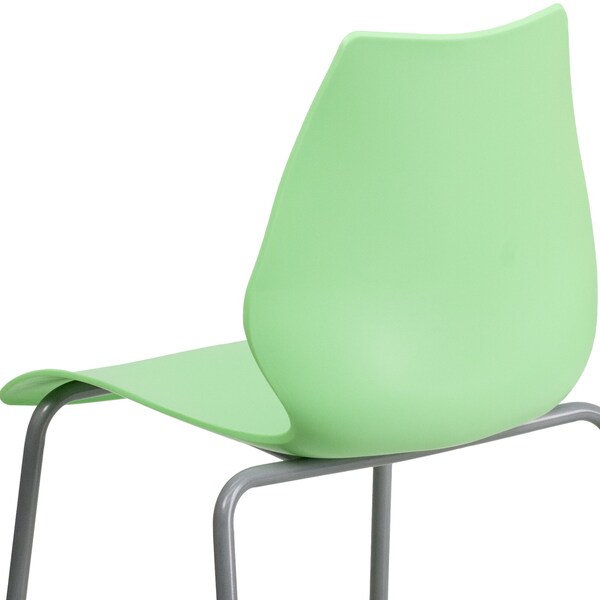 Green Plastic Stack Chair