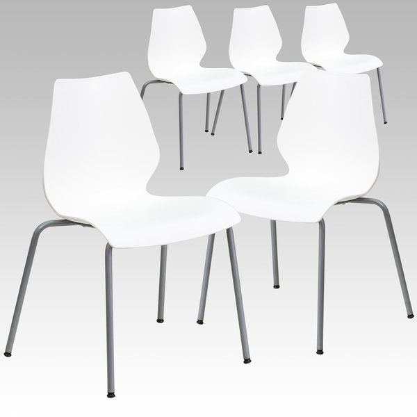 White Plastic Stack Chair