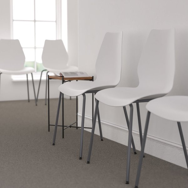 White Plastic Stack Chair