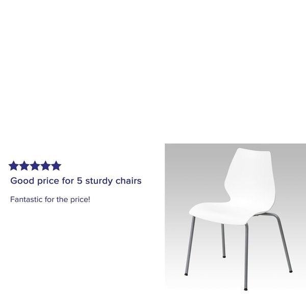 White Plastic Stack Chair