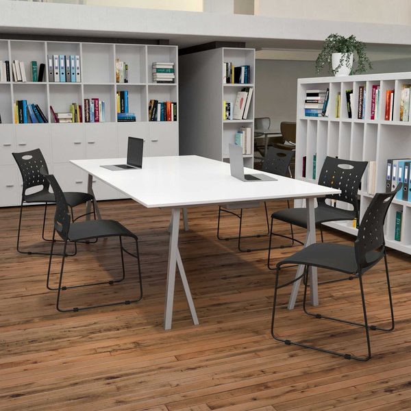 Black Plastic Stack Chair