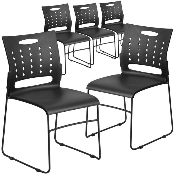 Black Plastic Stack Chair