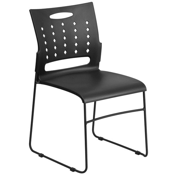 Black Plastic Stack Chair