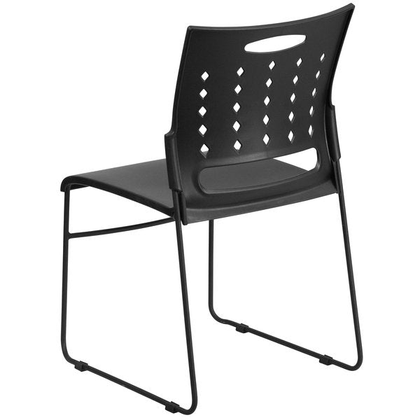 Black Plastic Stack Chair