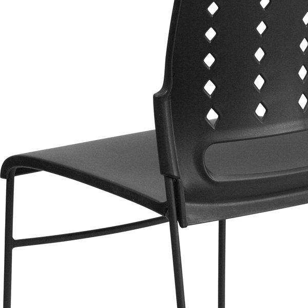 Black Plastic Stack Chair