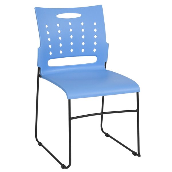 Blue Plastic Stack Chair