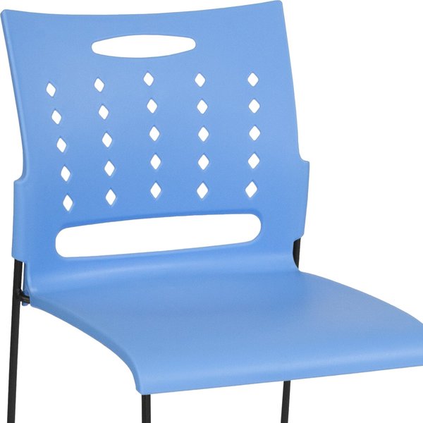 Blue Plastic Stack Chair