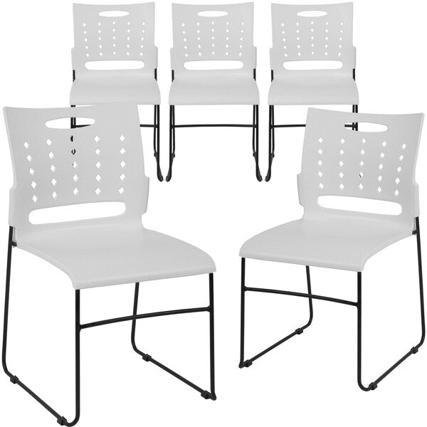 White Plastic Stack Chair