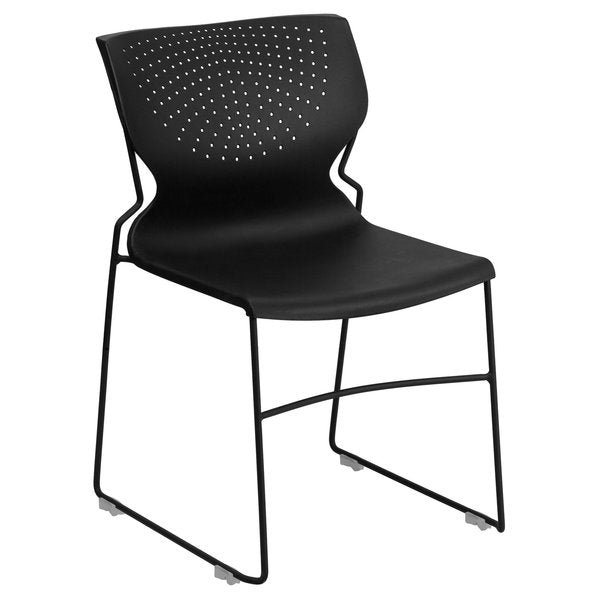 Black Plastic Stack Chair
