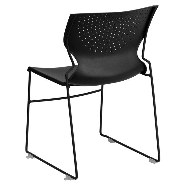 Black Plastic Stack Chair