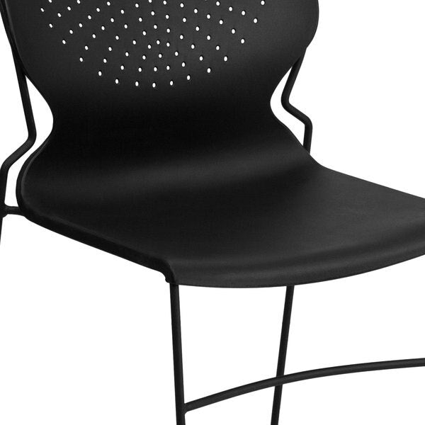 Black Plastic Stack Chair