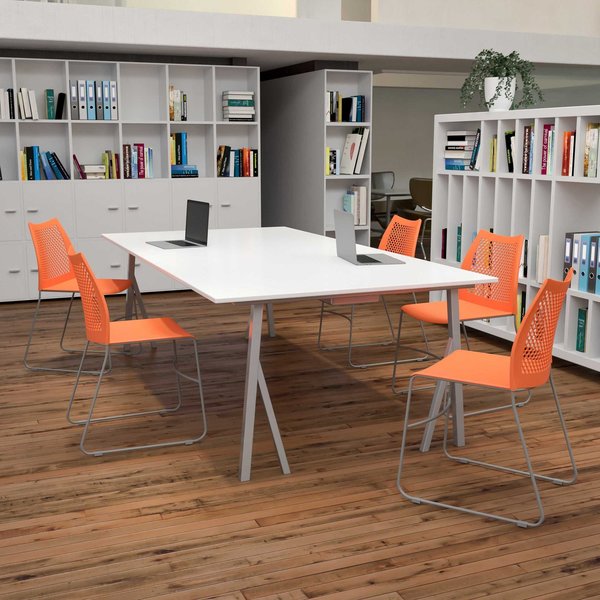 Org Plastic Sled Stack Chair