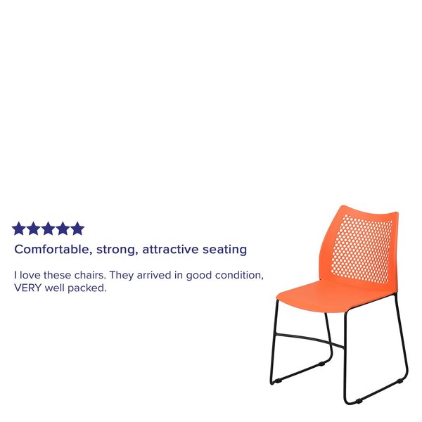 Org Plastic Sled Stack Chair