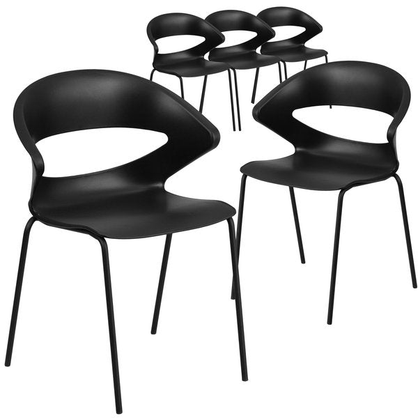 HERCULES Series 440 lb. Capacity Black Stack Chair