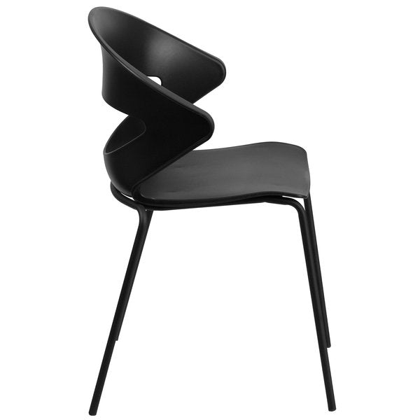HERCULES Series 440 lb. Capacity Black Stack Chair