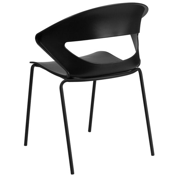 HERCULES Series 440 lb. Capacity Black Stack Chair