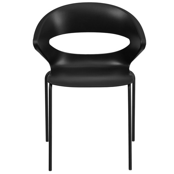 HERCULES Series 440 lb. Capacity Black Stack Chair