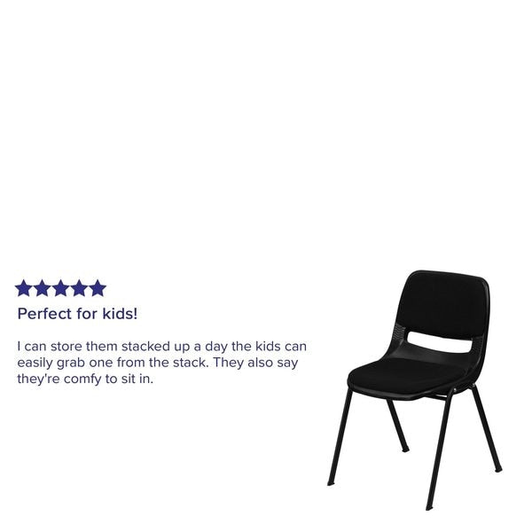 Black Plastic Pad Stack Chair
