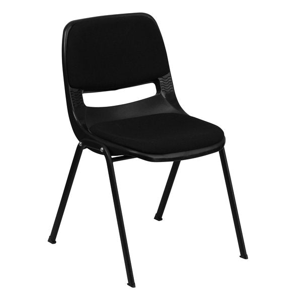 Black Plastic Pad Stack Chair