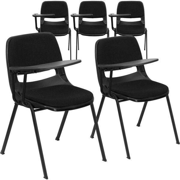 Black Plastic Tablet Arm Chair