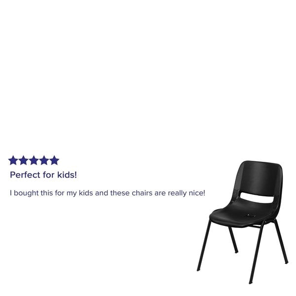 Black Plastic Stack Chair