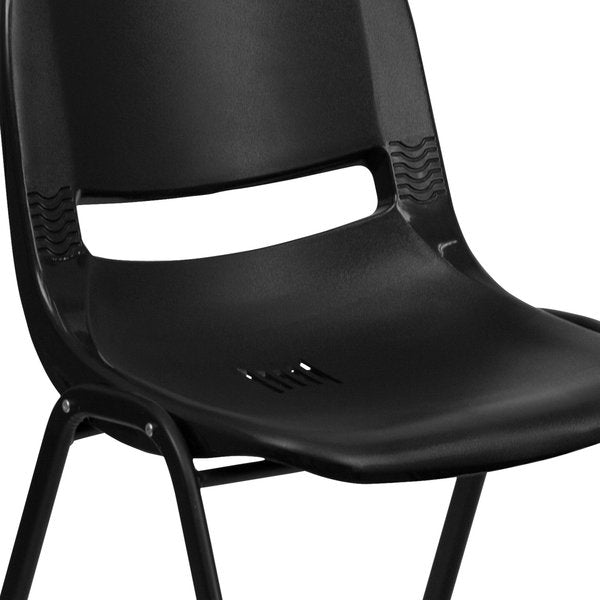 Black Plastic Stack Chair