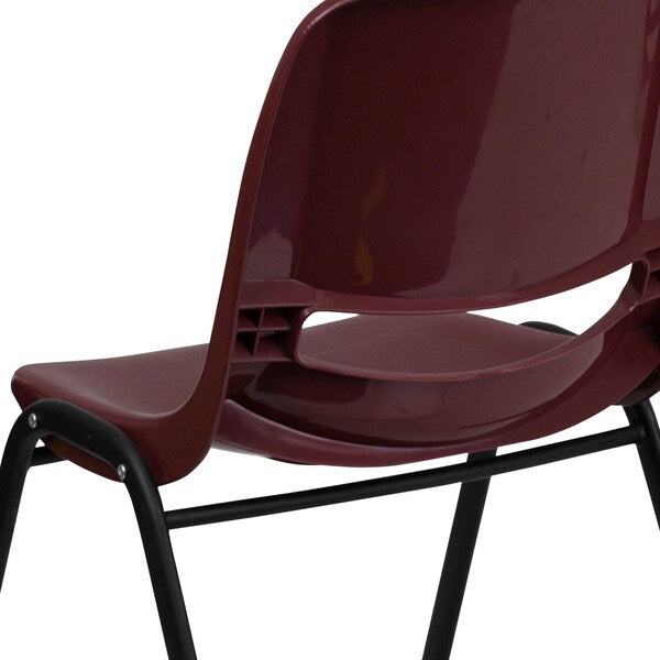 Burgundy Plastic Stack Chair