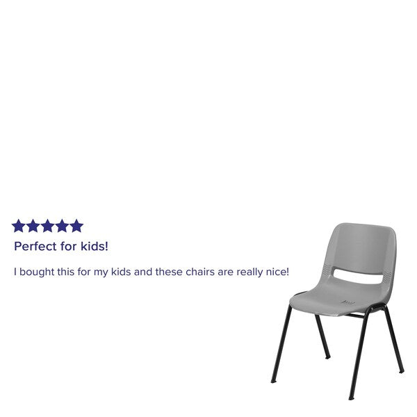 Gray Plastic Stack Chair