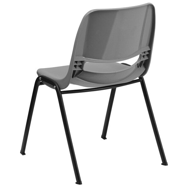 Gray Plastic Stack Chair