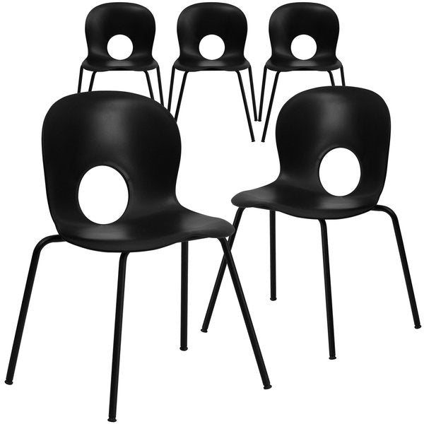 Black Plastic Stack Chair