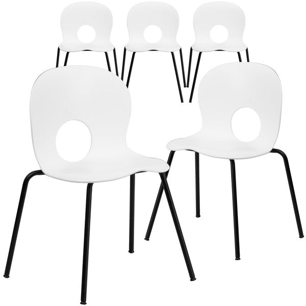 White Plastic Stack Chair
