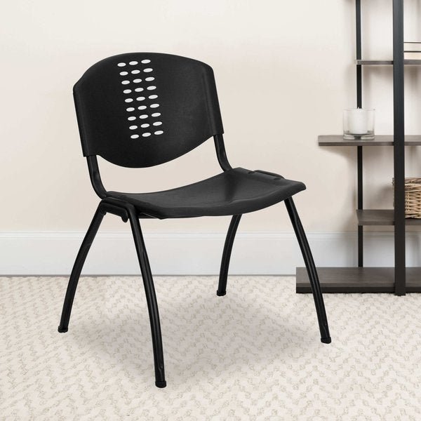 Black Plastic Stack Chair
