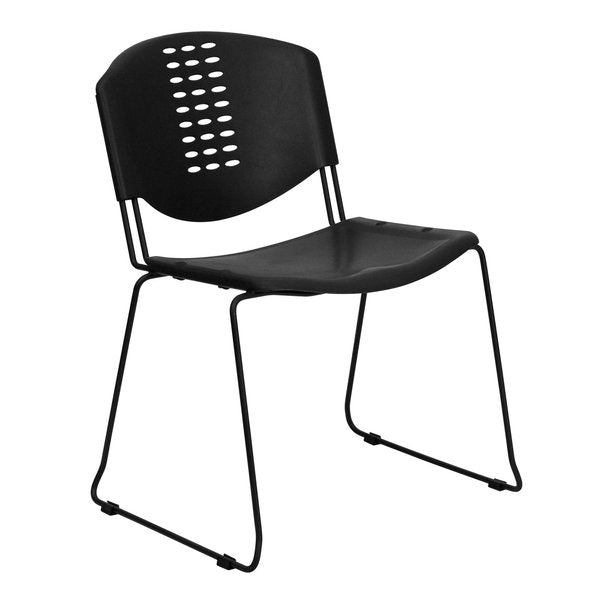 Black Plastic Stack Chair
