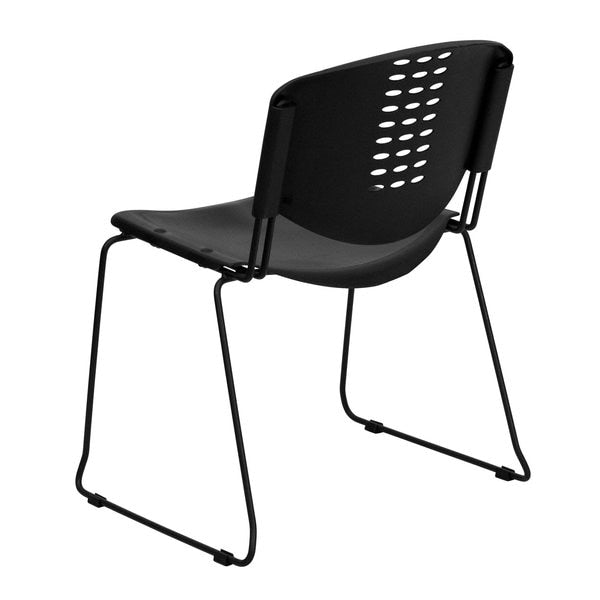 Black Plastic Stack Chair