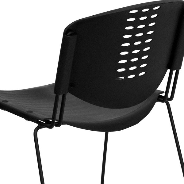 Black Plastic Stack Chair