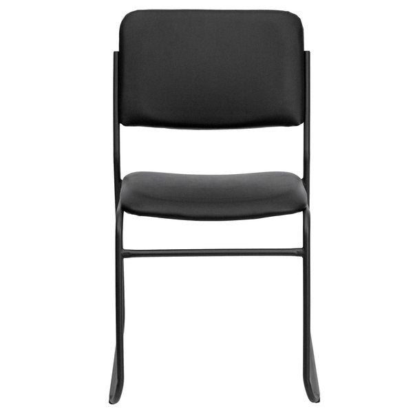 Black Vinyl Stack Chair
