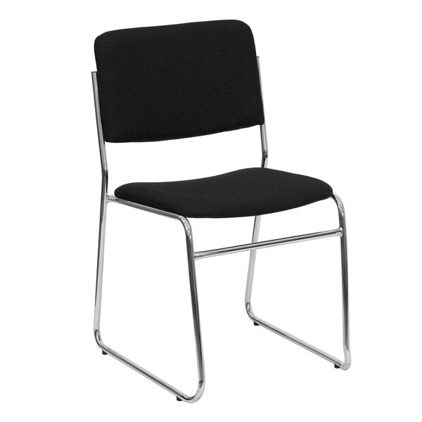 Black Fabric Stack Chair