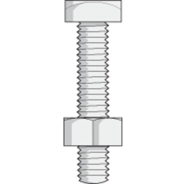 Bolt/Nut, Zinc, 5/16